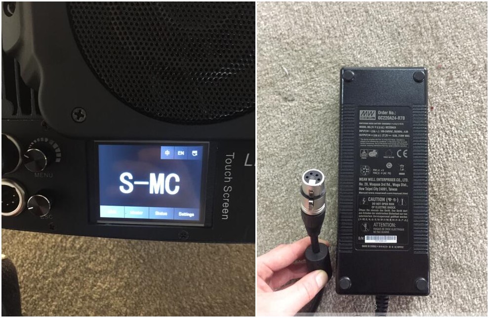 led studio light luz de escenario led