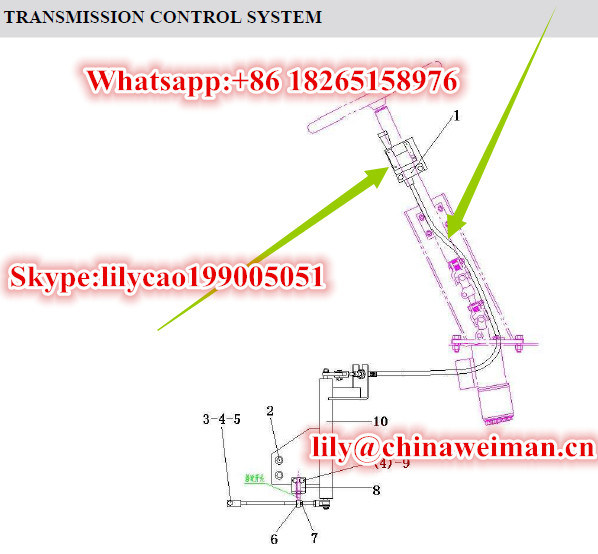 Sdlg LG936 LG938 Gearbox Parts Transmission Cable Shaft LG06-Bscz-936 4190000871/ Speed Control Mechanism 4110000659