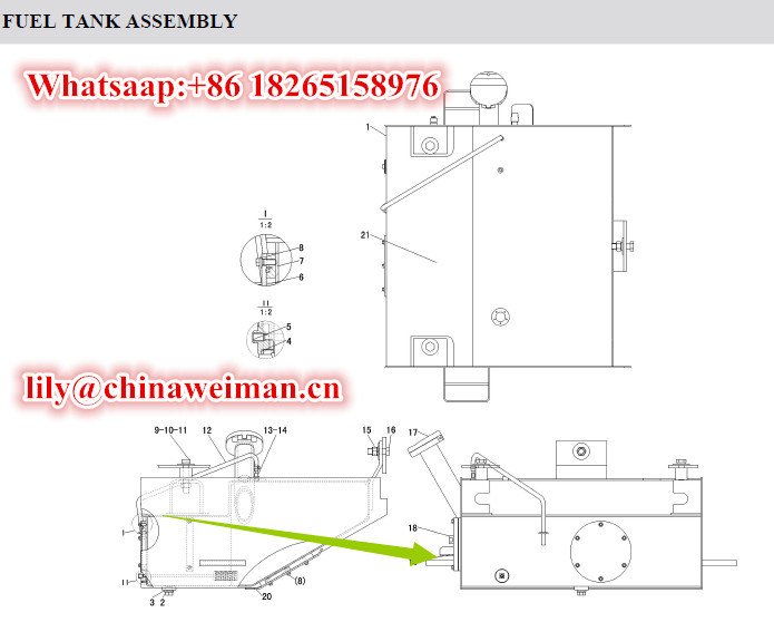 Sdlg LG936 LG938 LG956 LG958 Wheel Loader Spare Parts Gauge Level Ywz-200 4120000093