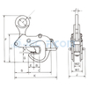 Horizontal Lifting Clamp, Item Code: 113### (Capacity: 500-10000 kg)