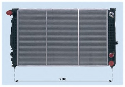 Radiator for audi