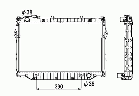 Radiator for TOYOTA