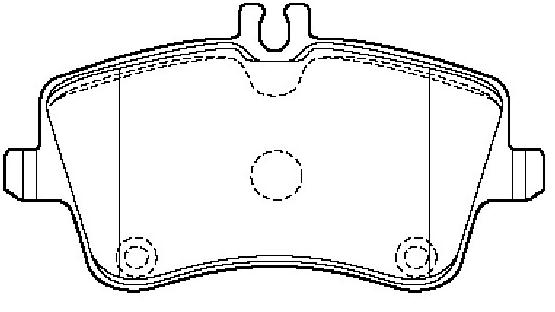 Brake pad for MERCEDES BENZ