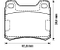 Brake pad for MERCEDES BENZ