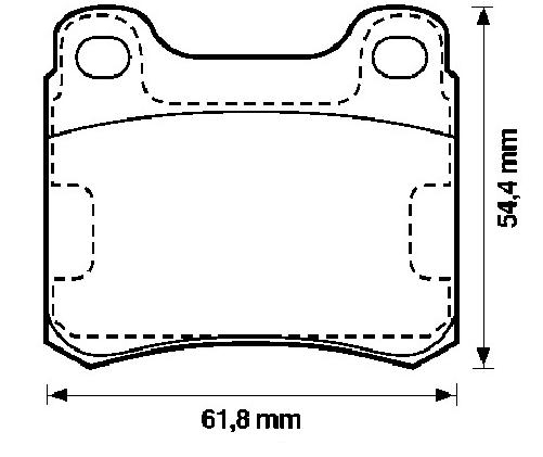 Brake pad for MERCEDES BENZ