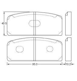 Brake pad for RENAULT