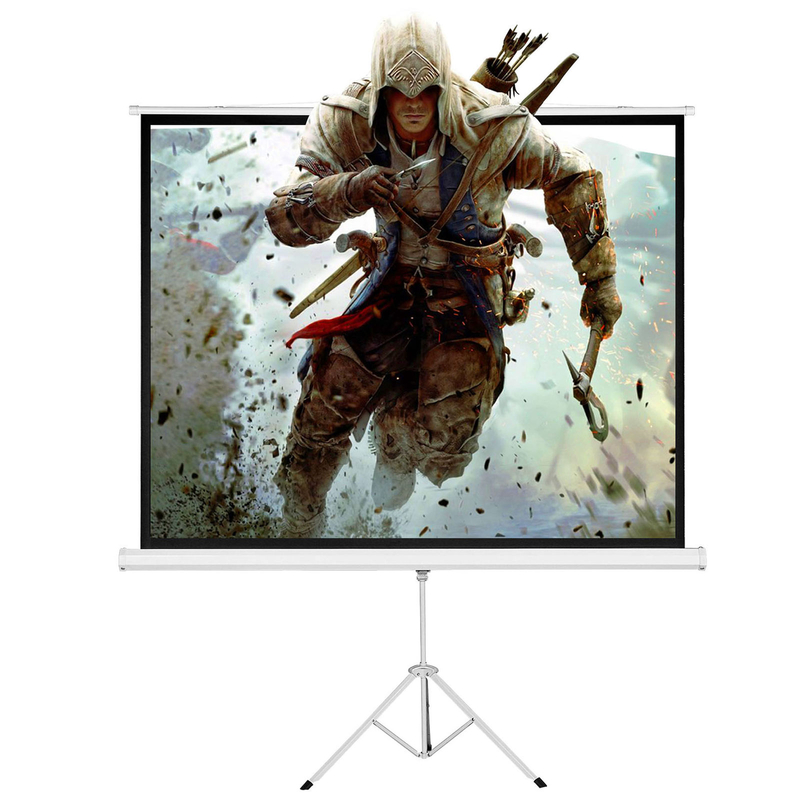 Portable Tripod Projection Screen Pull Up Projector Screen