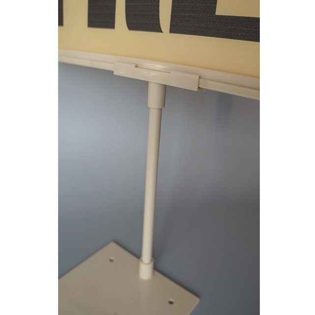 11x7 Counter Plastic Sign Frame With 4" Stem Shovel Base PF117S