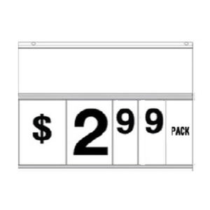 Small Double Sided Sprial Sign Board W/5.5" H Number Pads Kits W363mmXH270mm