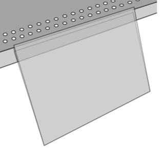 11"x3.5" 3-Fold Top Mount Label Holder for Shelf Channel PVK113.5