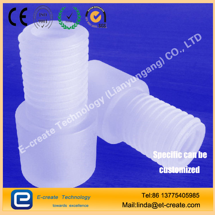 Quartz glass tube thread processing, quartz tube internal and external thread customization, thick wall quartz tube thread pipe