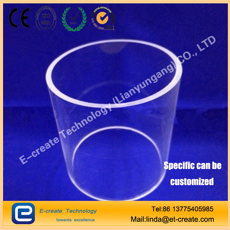 High purity high temperature quartz tube