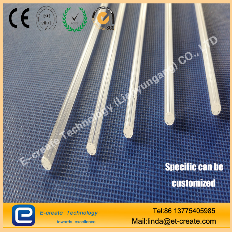Quartz glass tube four-hole four-hole six-hole capillary spot can be customized custom processing