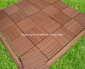 Tuile en bois ext&eacute;rieure de Decking de PE/anti plancher UV d'Outerior DIY WPC