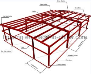 Chalet de la estructura de acero de Prebuilt/corte/cancha de b&aacute;squet/gimnasio del balompi&eacute; para la Arabia Saudita