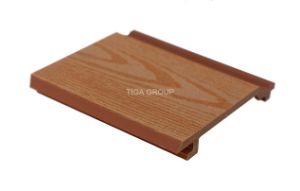 Tuile &agrave; extr&eacute;mit&eacute; &eacute;lev&eacute; de rev&ecirc;tement de mur de la d&eacute;coration ext&eacute;rieure et int&eacute;rieure Material/WPC