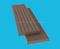 Plancher compos&eacute; de polym&egrave;re en bois de Decking de WPC export&eacute; vers l'Am&eacute;rique du Nord