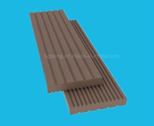 Plancher compos&eacute; de polym&egrave;re en bois de Decking de WPC export&eacute; vers l'Am&eacute;rique du Nord