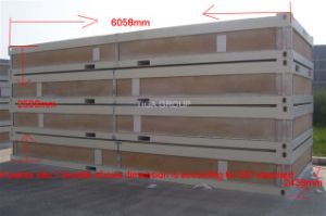 Maison de conteneur de structure m&eacute;tallique/Chambre portative vente chaude/Chambre modulaire