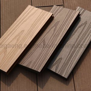 &Eacute;tage ext&eacute;rieur environnemental de Decking du solide WPC de maintenance inf&eacute;rieure