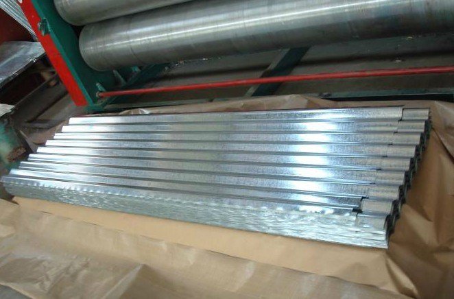 Zinc Coating Cold Rolled Corrugated Iron Roofing for Sierra Leone