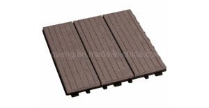 Decking compuesto pl&aacute;stico de madera al aire libre del PE/azulejo ULTRAVIOLETA anti de WPC DIY