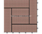 Azulejo de madera al aire libre del Decking del PE/suelo ULTRAVIOLETA anti de Outerior DIY WPC