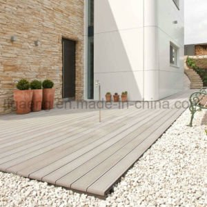 Hoja al aire libre antifisuras ign&iacute;fuga del Decking de la instalaci&oacute;n simple WPC