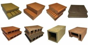 Tarjeta pl&aacute;stica de madera del PE del compuesto Decking/WPC DIY de la larga vida