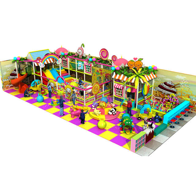 Candy Land Theme Мягкая пена Детская крытая игровая площадка Оборудование