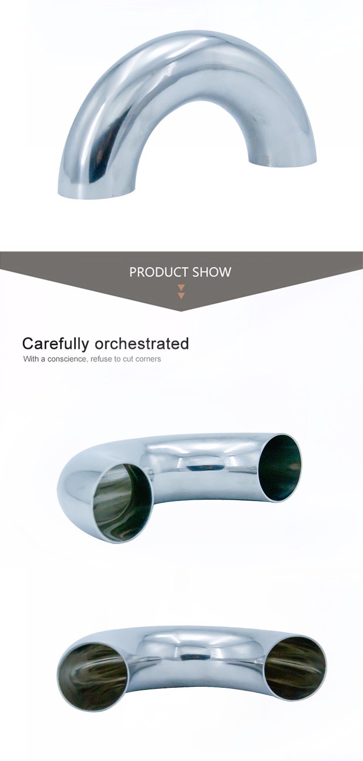Зеркально отполированная нержавеющая сталь сваренная SS316L изгиб на 180 градусов
