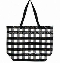 PP Woven Shopping Bag with Zipper Closure (LYSP25)