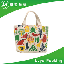 Promotional Customized Printed Logo Cheap trendy shopping tote cotton bag