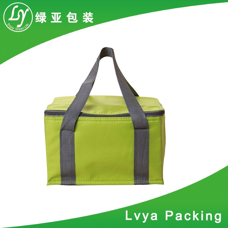 custom polyester non woven cans thermal frozen food lunch insulated cooler bag