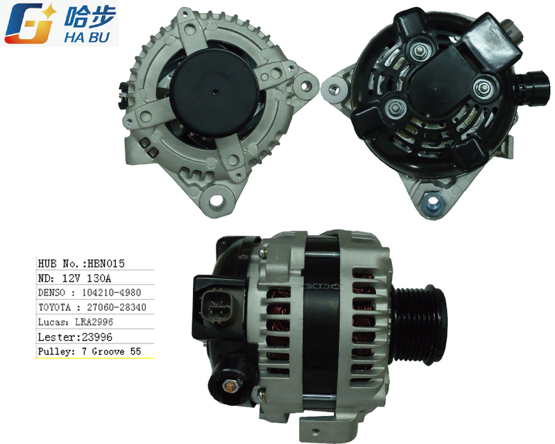 100% New Toyota alternator -104210-4980,27060-28340