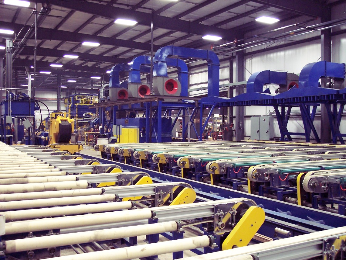 The complete aluminum extrusion handling system description 