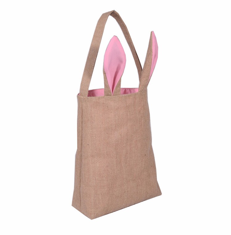 Supply Bunny Ears Basket Cute Easter Tote Bag
