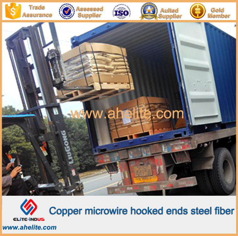 Copper microwire hooked ends steel fiber