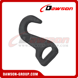 DSWH039 BS 1500 кг / 3300 фунтов 25 мм плоский крюк с черным порошковым покрытием для привязывания лямки