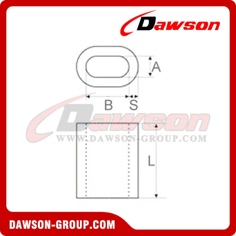 ALUMINUM FERRULES SPECIFICATION EN13411-3(DIN3093) - DAWSON GROUP LTD. - CHINA MANUFACTURER, SUPPLIER, FACTORY ESPECIFICACIÓN DE VÍNCULOS DE ALUMINIO EN13411-3 (DIN3093) - DAWSON GROUP LTD.- FABRICANTE, PROVEEDOR, FÁBRICA DE CHINA