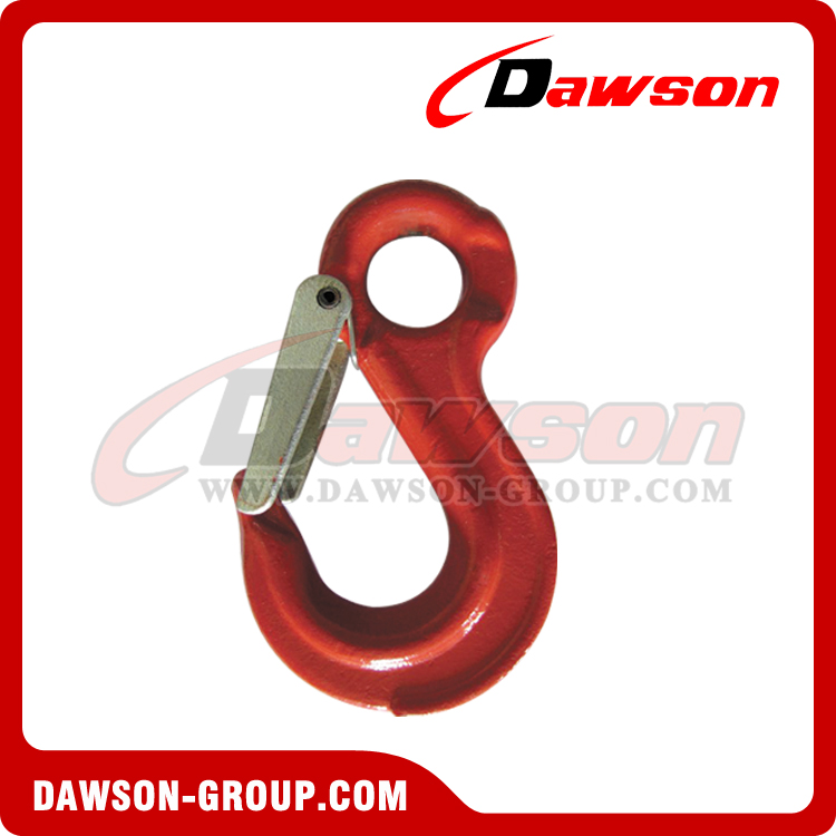 DS013 GANCHO PARA ESLINGA CON OJO G80 CON PESTILLO FUNDIDO - DAWSON GROUP LTD.- FABRICANTE CHINA