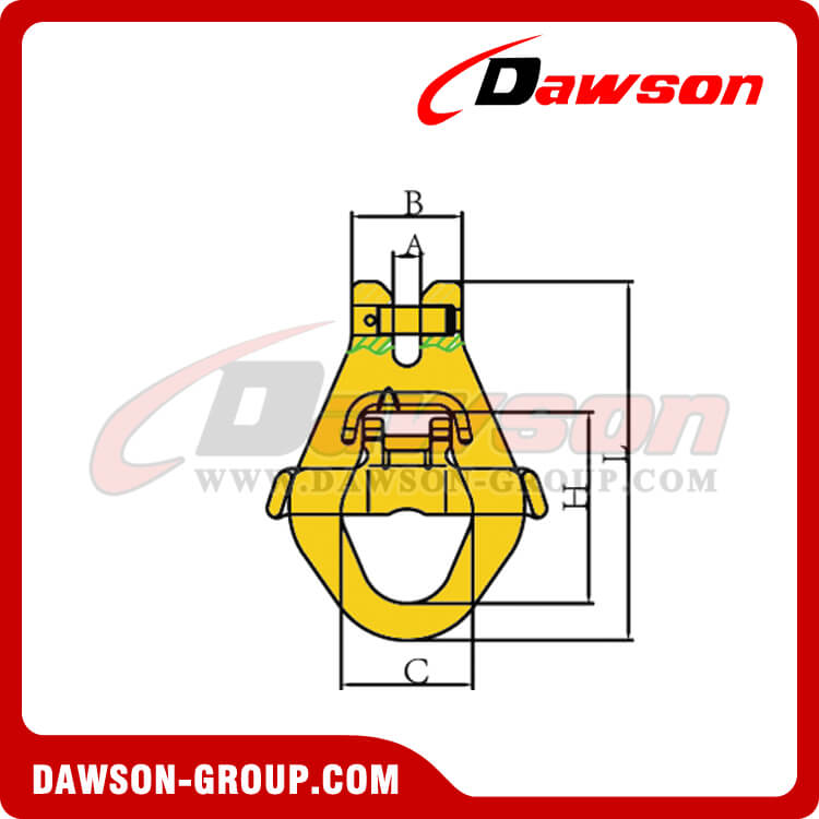 DS243 G80 コンテナリフティングクレビスリンク DAWSON-GROUP