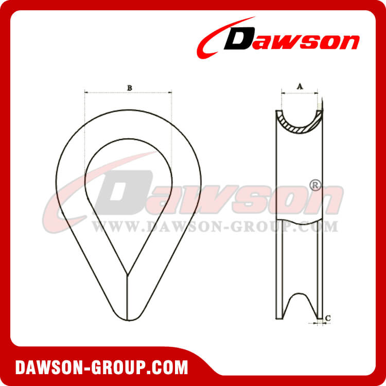 US シンブル G-414 - ステンレス鋼 AISI316 AISI304 - Dawson Group Ltd. - 中国メーカー、サプライヤー、工場、輸出者 