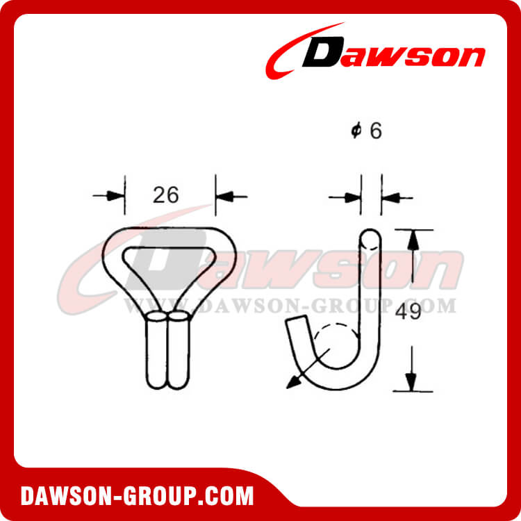 DSWH25081 ステンレス鋼フック - Dawson Group Ltd. - 中国メーカー、サプライヤー、工場