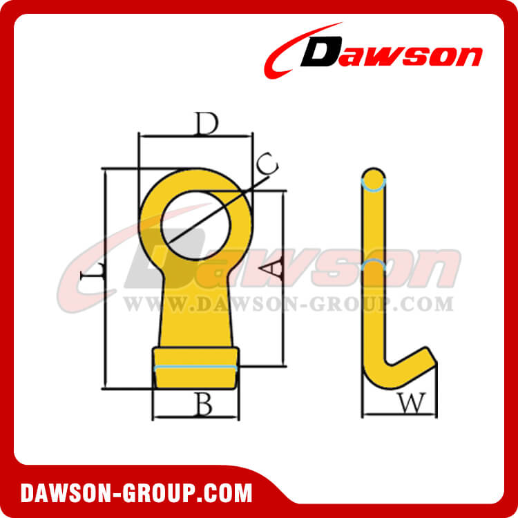 DS022 GANCHO DE BARRIL FORJADO - DAWSON GROUP LTD.- FABRICANTE CHINA