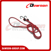 Эластичный шнур с нейлоновыми безопасными S-образными крючками ES-0120, банджи-шнур, противоударный шнур