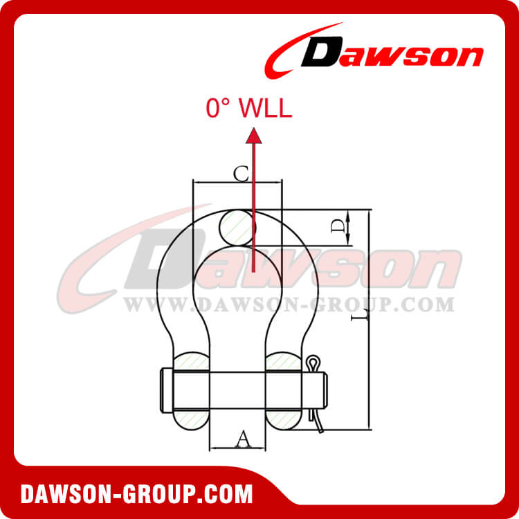 GRILLETES DE ANCLA DE PASADOR REDONDO DS121 - DAWSON GROUP LTD.- FABRICANTE, PROVEEDOR, F&Aacute;BRICA DE CHINA