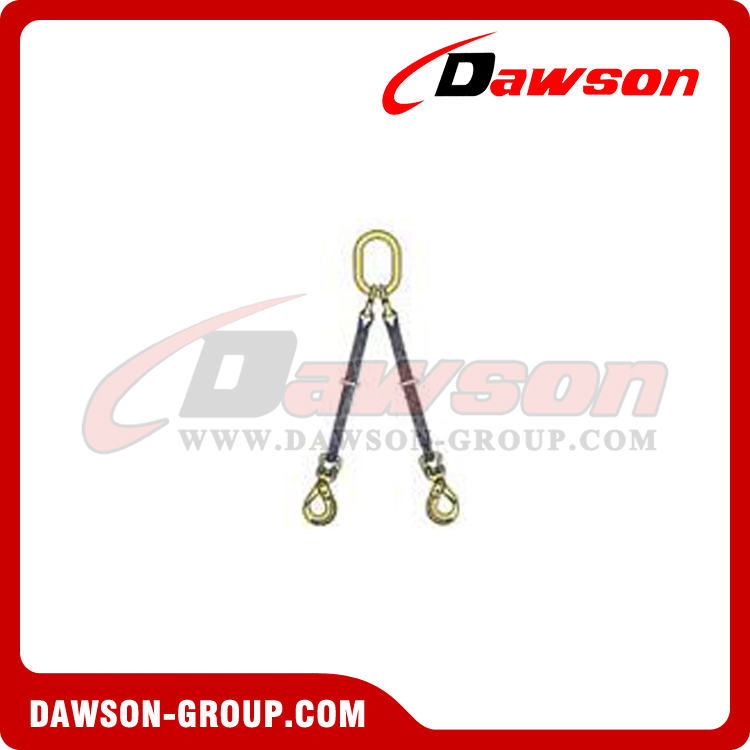 Eslinga redonda con brida de doble pierna Eslingas de brida sint&eacute;ticas