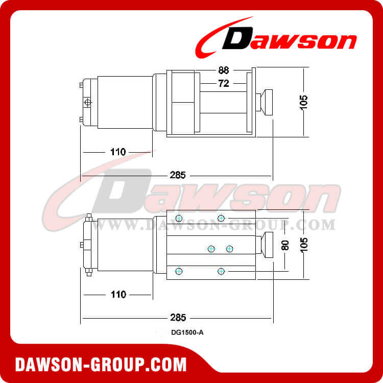 DG1500-A(1) - 電動ウインチの図面DG1500-A(1) - 電動ウインチ - Dawson Group Ltd. - 中国メーカー、サプライヤー、工場