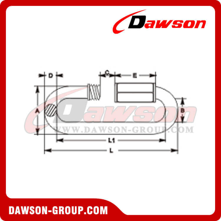 ステンレス鋼クイックリンク大きな開口部 - Dawson Group Ltd. - 中国メーカー、サプライヤー、工場、輸出業者 